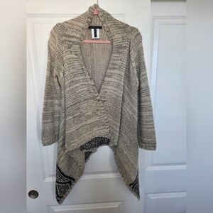 BCBGMaxAzria Cream and Black Cardigan